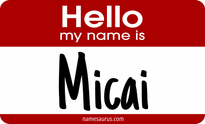 Hello my name is Micai png download