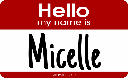 Hello my name is Micelle png download