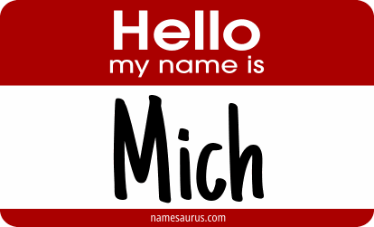 Hello my name is Mich png download