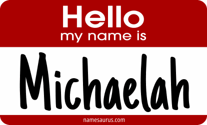 Hello my name is Michaelah png download