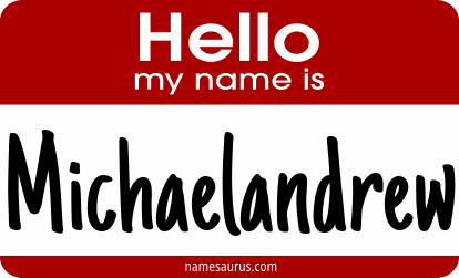 Hello my name is Michaelandrew png download