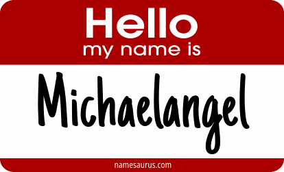 Hello my name is Michaelangel png download