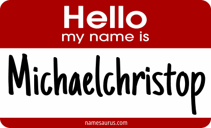Hello my name is Michaelchristop png download