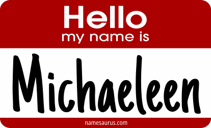 Hello my name is Michaeleen png download