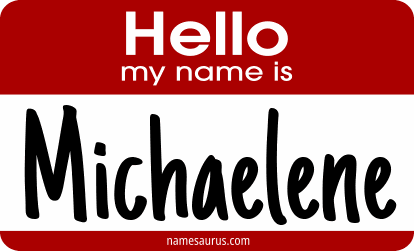 Hello my name is Michaelene png download