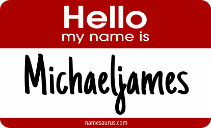 Hello my name is Michaeljames png download