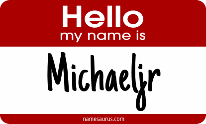 Hello my name is Michaeljr png download