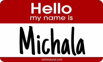 Hello my name is Michala png download