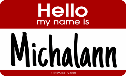 Hello my name is Michalann png download