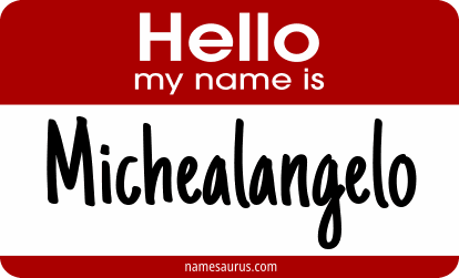 Hello my name is Michealangelo png download