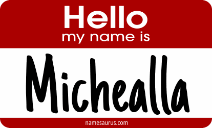 Hello my name is Michealla png download