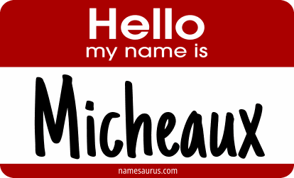 Hello my name is Micheaux png download