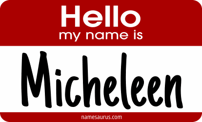 Hello my name is Micheleen png download