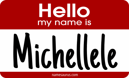 Hello my name is Michellele png download