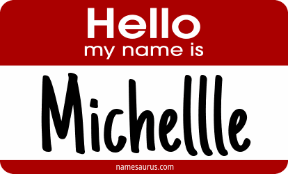 Hello my name is Michellle png download