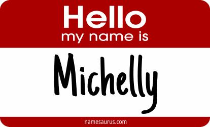 Hello my name is Michelly png download