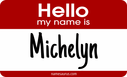 Hello my name is Michelyn png download