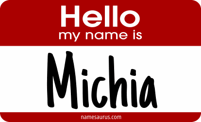 Hello my name is Michia png download
