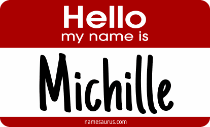 Hello my name is Michille png download
