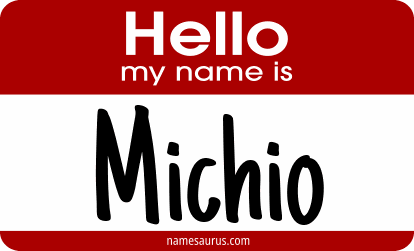 Hello my name is Michio png download
