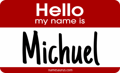 Hello my name is Michuel png download
