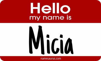 Hello my name is Micia png download