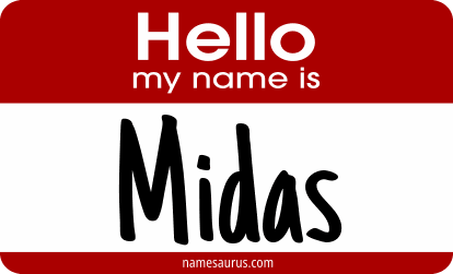 Hello my name is Midas png download