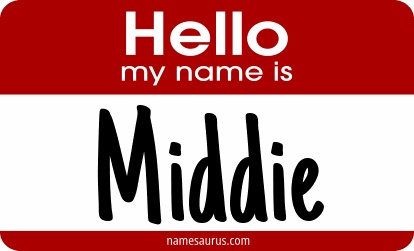 Hello my name is Middie png download