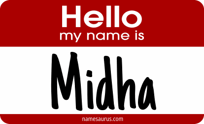 Hello my name is Midha png download
