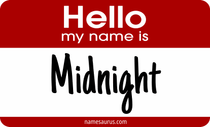Hello my name is Midnight png download