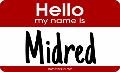 Hello my name is Midred png download