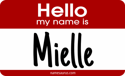 Hello my name is Mielle png download