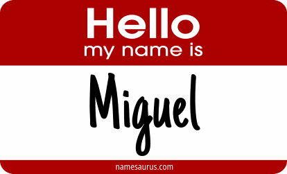 Hello my name is Miguel png download