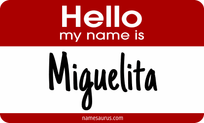 Hello my name is Miguelita png download