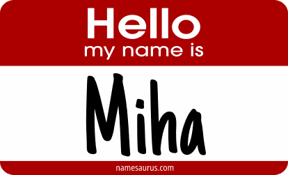 Hello my name is Miha png download
