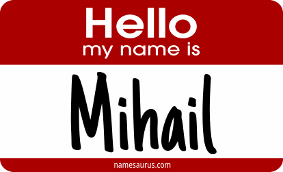 Hello my name is Mihail png download