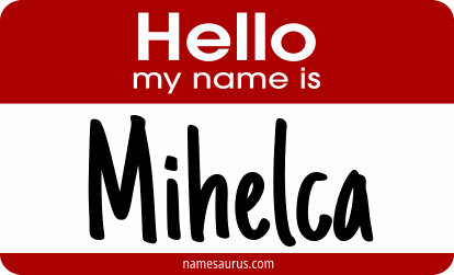 Hello my name is Mihelca png download