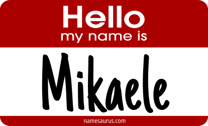 Hello my name is Mikaele png download