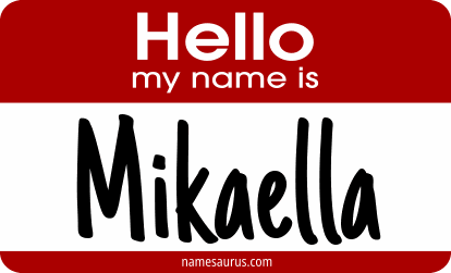 Hello my name is Mikaella png download