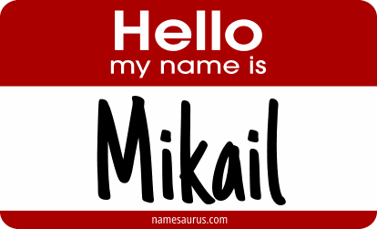 Hello my name is Mikail png download