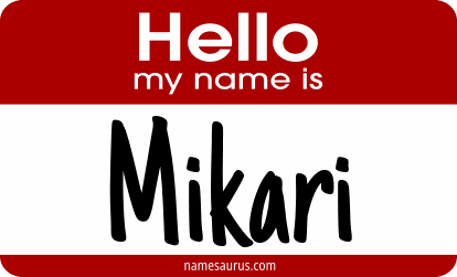 Hello my name is Mikari png download