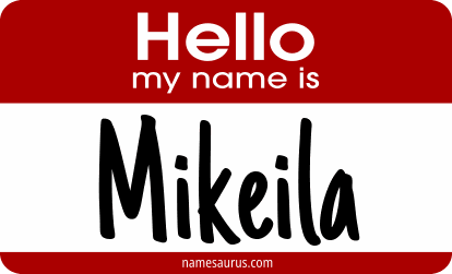 Hello my name is Mikeila png download