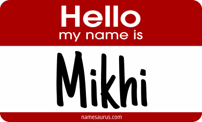 Hello my name is Mikhi png download