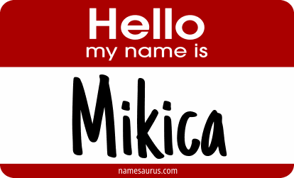 Hello my name is Mikica png download