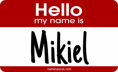 Hello my name is Mikiel png download