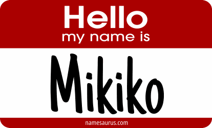Hello my name is Mikiko png download