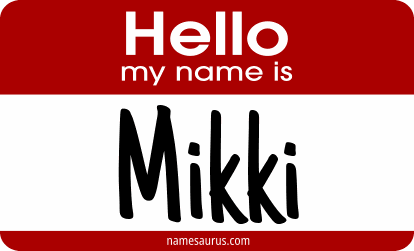 Hello my name is Mikki png download