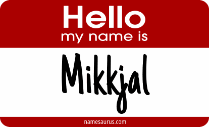 Hello my name is Mikkjal png download