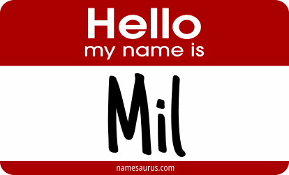 Hello my name is Mil png download