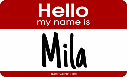 Hello my name is Mila png download